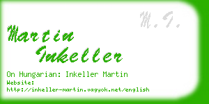martin inkeller business card
